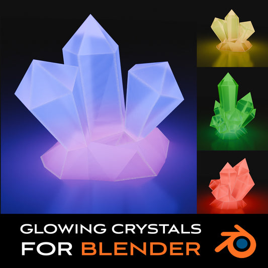 Glowing Crystals for Blender $4.00 USD